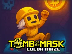 Jeu Tombe du labyrinthe de couleur masque en ligne
