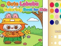Jeu Livre de coloriage mignon Labubu pour les enfants en ligne Jeu Livre de coloriage mignon Labubu pour les enfants en ligne