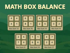 Jeu Balance des boîtes de mathématiques en ligne