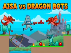 Jeu Aisa contre les robots dragons en ligne