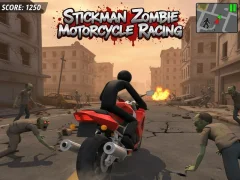 Jeu Stickman Zombie Courses de motos en ligne