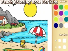 Jeu Livre de coloriage de plage pour les enfants en ligne Jeu Livre de coloriage de plage pour les enfants en ligne