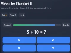 Jeu Maths pour la norme II en ligne