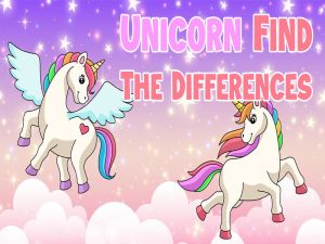 Jeu La licorne trouve les différences en ligne