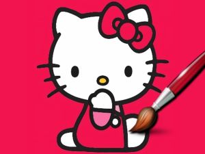 Jeu Kitty coloriage facile en ligne