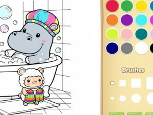 Jeu Livre de coloriage d'amis confortables pour les enfants en ligne