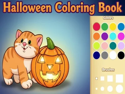 Jeu Livre de coloriage d'Halloween en ligne Jeu Livre de coloriage d'Halloween en ligne