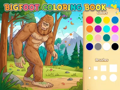 Jeu Livre de coloriage Bigfoot en ligne