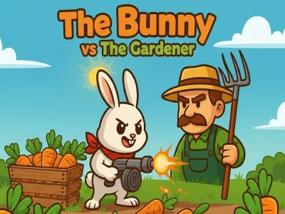 Jeu Le lapin contre le jardinier en ligne