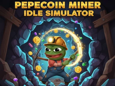 Jeu Simulateur d'inactivité de Pepecoin Miner en ligne