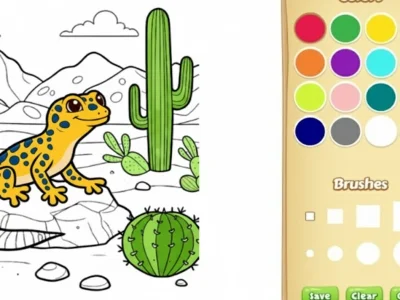 Jeu Livre de coloriage des animaux du désert pour les enfants en ligne