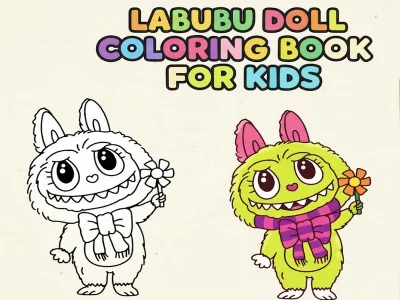 Jeu Livre de coloriage de poupée Labubu pour les enfants en ligne Jeu Livre de coloriage de poupée Labubu pour les enfants en ligne