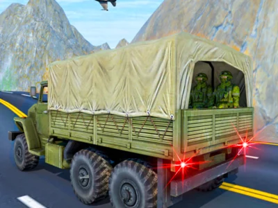 Jeu Conduite de camions de véhicules de l'armée de transport en ligne Jeu Conduite de camions de véhicules de l'armée de transport en ligne