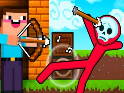 Jeu Noob Archer contre Stickman Zombie en ligne