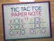 Jeu Tic Tac Toe Carnet 2 en ligne