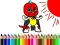 Jeu Retour à l'école: Coloriation du Garçon Masqué en ligne