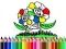 Jeu Retour à l'école : Colorage de fleurs en ligne