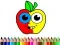 Jeu Retour à l'école : Livre de coloriage de pommes en ligne