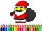 Jeu Retour à l'école : Coloriage du Père Noël en ligne
