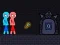 Jeu Homme-singe rouge et bleu avec corde en ligne