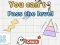 Jeu Vous ne pouvez pas passer le niveau en ligne
