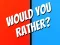 Jeu Préféreriez-vous? en ligne