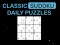 Jeu Puzzles quotidiens classiques sudoku en ligne