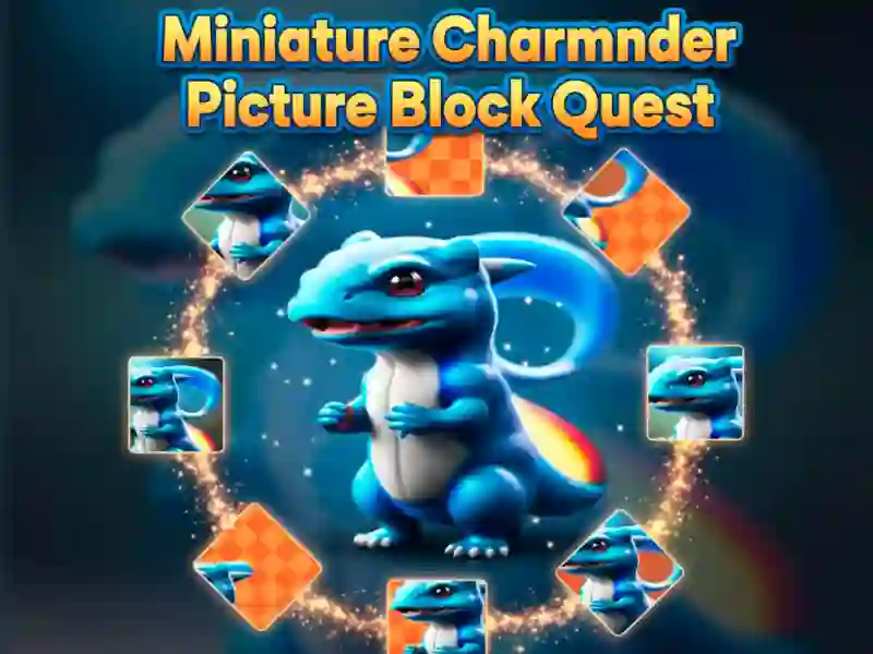 Jeu Quête de bloc d'images Charmander miniature en ligne
