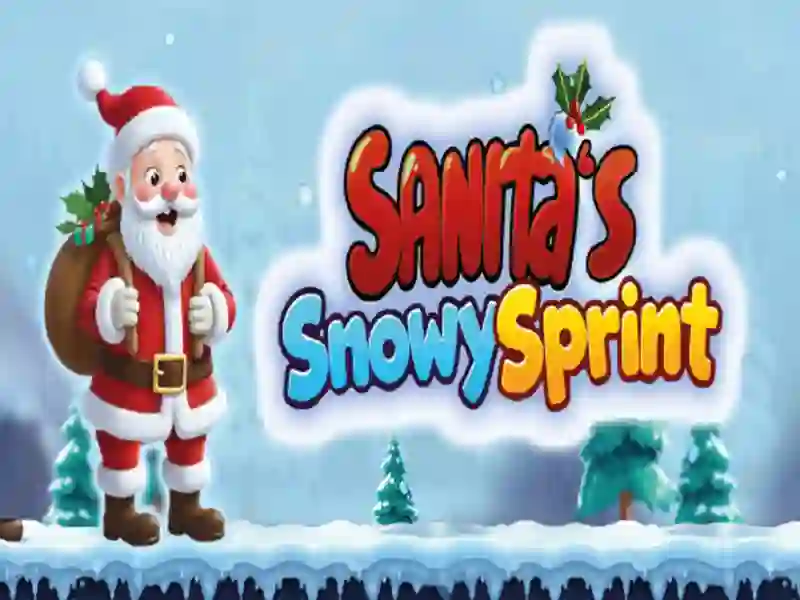 Jeu Sprint enneigé du Père Noël en ligne