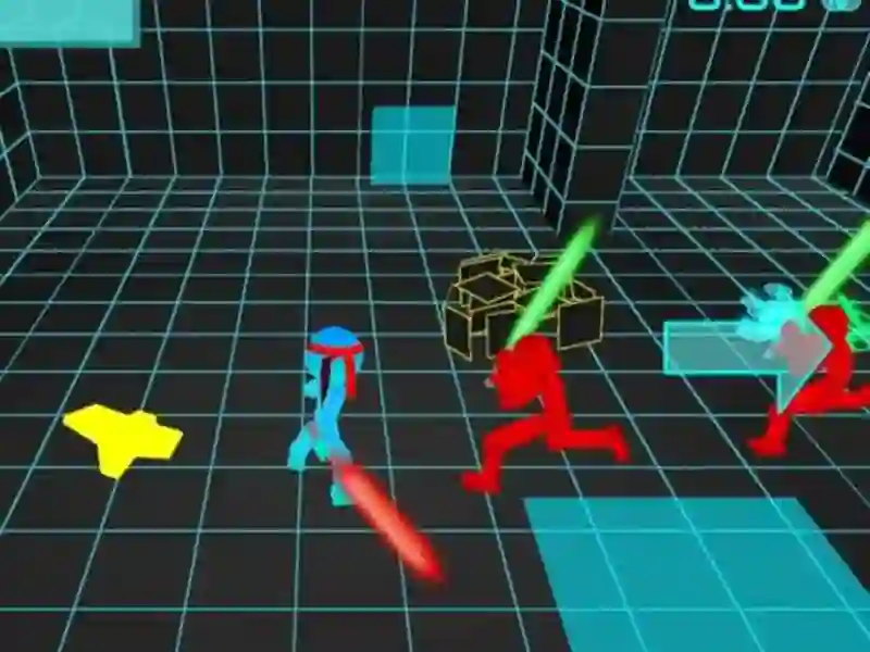 Jeu Stickman Neon Sword Fighting en ligne