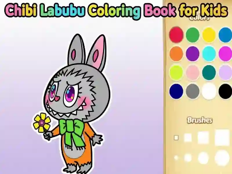 Jeu Livre de coloriage Chibi Labubu pour les enfants en ligne