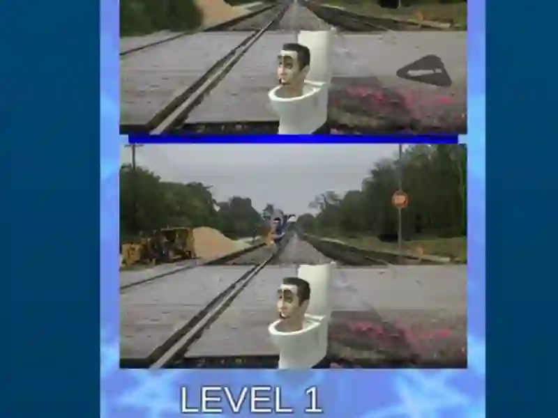 Jeu Toilettes skibidi cinq différence 2 en ligne