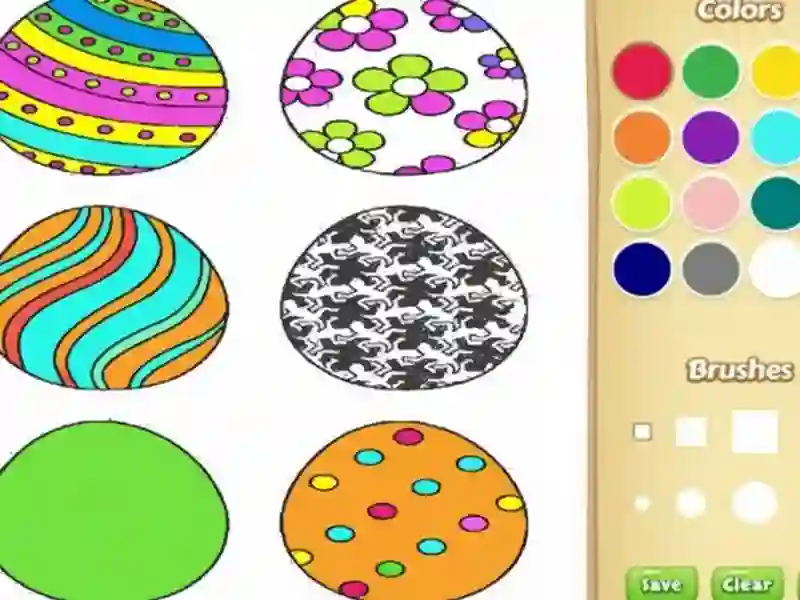Jeu Livre de coloriage d'oeufs de Pâques pour les enfants en ligne