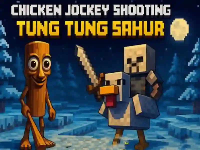 Jeu Poulet Jockey tir du tung Sahur en ligne