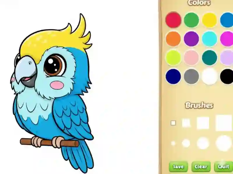 Jeu Livre de coloriage animal kawaii en ligne
