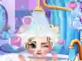 Jeu Bain de bébé Reine des neiges en ligne