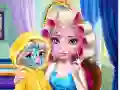 Jeu Maman Reine des Neiges Maquillage Réel en ligne