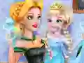 Jeu Faire une blague à la nounou Bébé Reine des Glaces en ligne