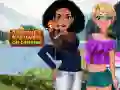 Jeu Jasmine et Raiponce en Camping en ligne Jeu Jasmine et Raiponce en Camping en ligne