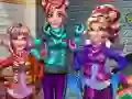 Jeu Les princesses en vacances d'hiver en ligne