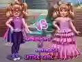 Jeu Petite fille super-héroïne contre princesse en ligne Jeu Petite fille super-héroïne contre princesse en ligne