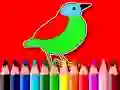 Jeu Retour à l'école : Livre de coloriage des oiseaux en ligne Jeu Retour à l'école : Livre de coloriage des oiseaux en ligne