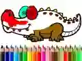Jeu Retour à l'école : Coloration d'alligator en ligne Jeu Retour à l'école : Coloration d'alligator en ligne