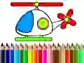 Jeu Retour à l'école : coloriage d'hélicoptère en ligne Jeu Retour à l'école : coloriage d'hélicoptère en ligne