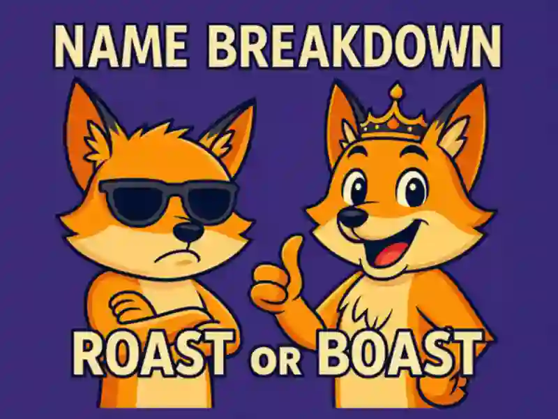 Jeu Nom Breakdown Roast ou se vanter en ligne