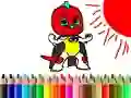 Jeu Retour à l'école: Coloriation du Garçon Masqué en ligne Jeu Retour à l'école: Coloriation du Garçon Masqué en ligne