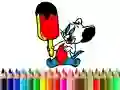 Jeu Retour à l'école : Coloration de souris en ligne Jeu Retour à l'école : Coloration de souris en ligne