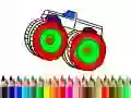 Jeu Retour à l'école : coloriage de monster trucks en ligne Jeu Retour à l'école : coloriage de monster trucks en ligne