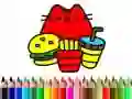 Jeu Retour à l'école : Coloriage de jolis chats en ligne