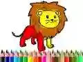 Jeu Retour à l'école : Livre de coloriage de lions en ligne